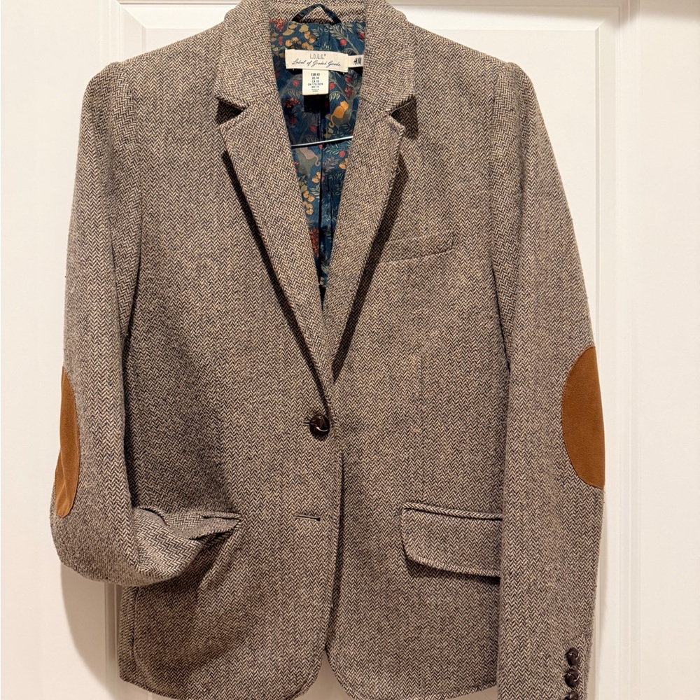 H&M L.O.G.G. Patterned Inner Lining Blazer